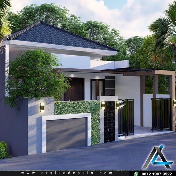 Detail Gerbang Rumah Minimalis Modern Nomer 10