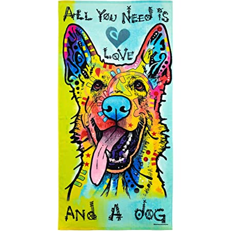 Detail German Shepherd Beach Towel Nomer 24