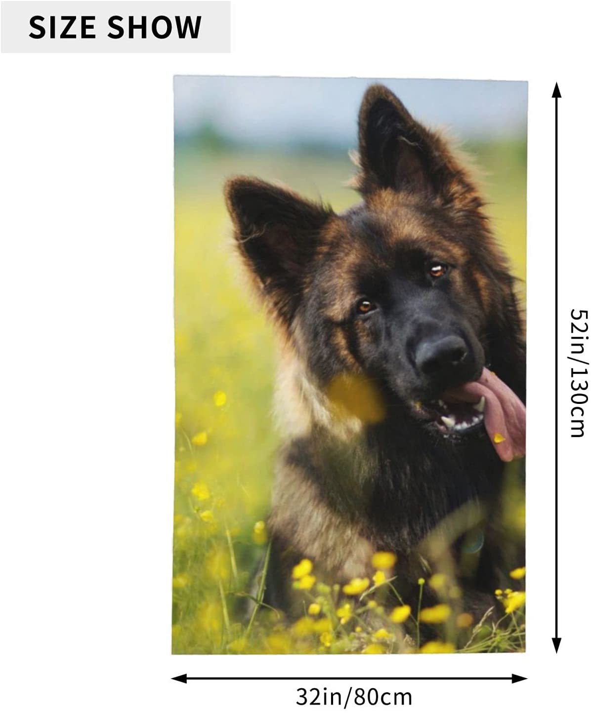 Detail German Shepherd Beach Towel Nomer 49