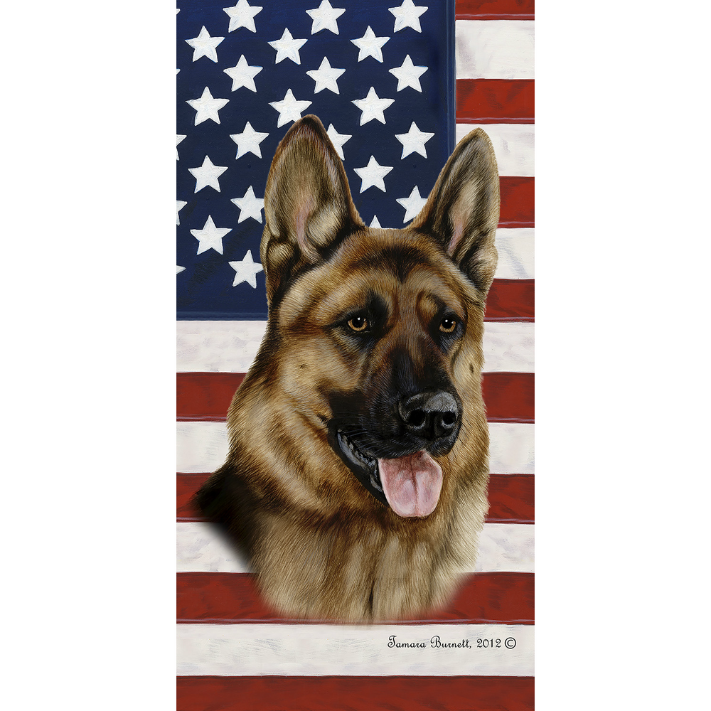 Detail German Shepherd Beach Towel Nomer 9