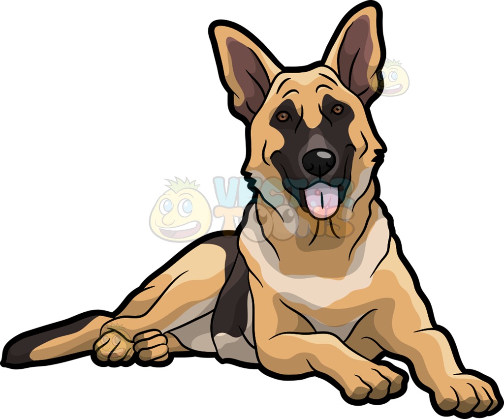 Detail German Shepherd Clip Art Nomer 25