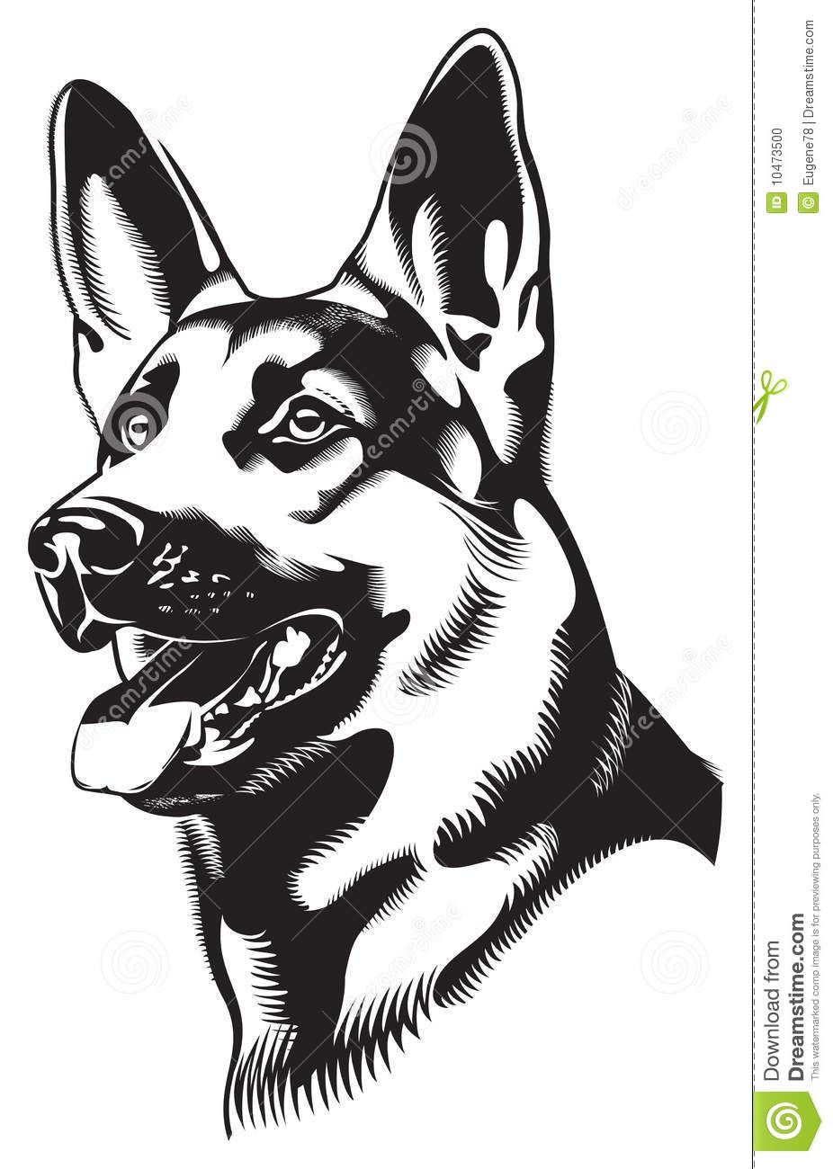 Detail German Shepherd Clipart Free Nomer 18