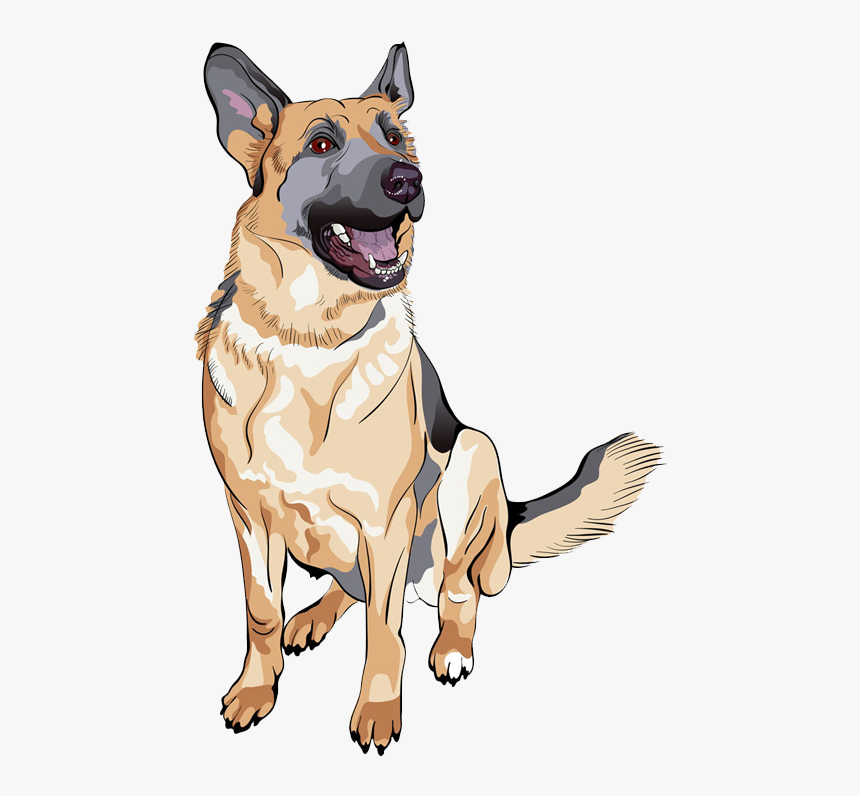 Detail German Shepherd Clipart Free Nomer 21