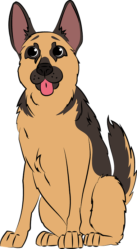 Detail German Shepherd Clipart Free Nomer 32