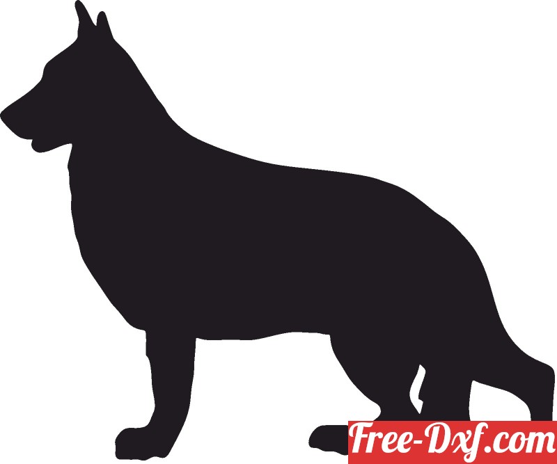 Detail German Shepherd Clipart Free Nomer 48