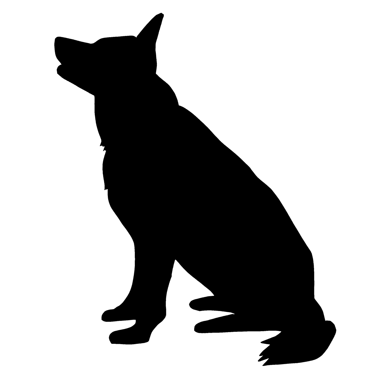 Detail German Shepherd Clipart Silhouette Nomer 13