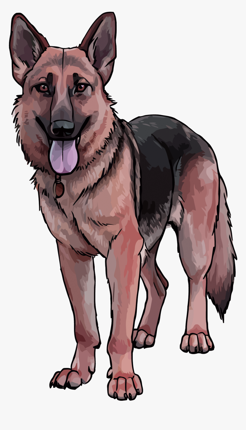 Detail German Shepherd Clipart Silhouette Nomer 49