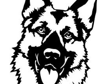 Detail German Shepherd Clipart Silhouette Nomer 51