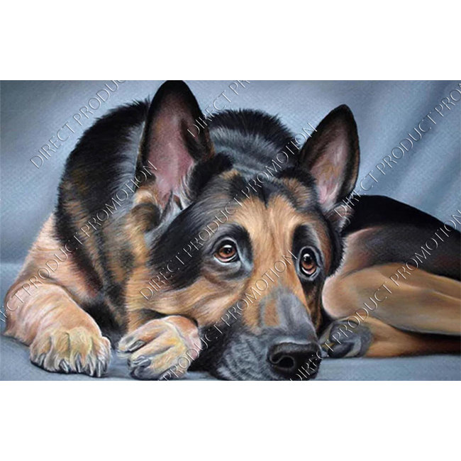 Detail German Shepherd Diamond Painting Nomer 2