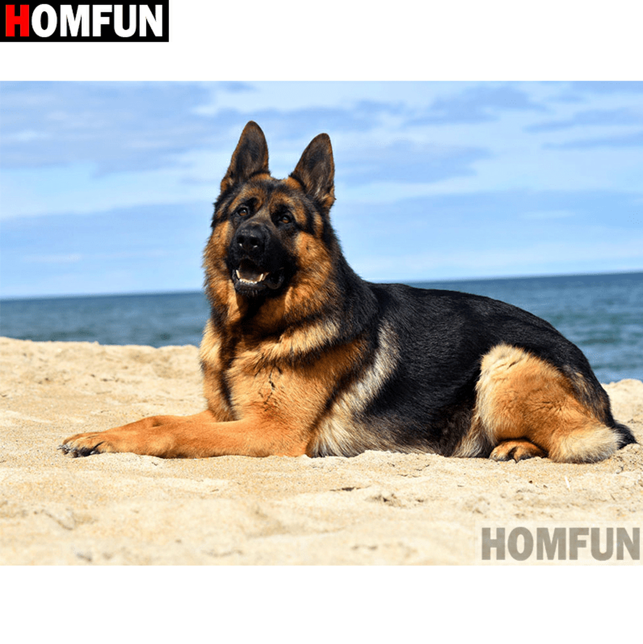 Download German Shepherd Diamond Painting Nomer 14