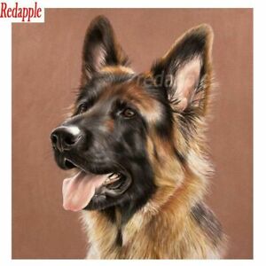 Detail German Shepherd Diamond Painting Nomer 35