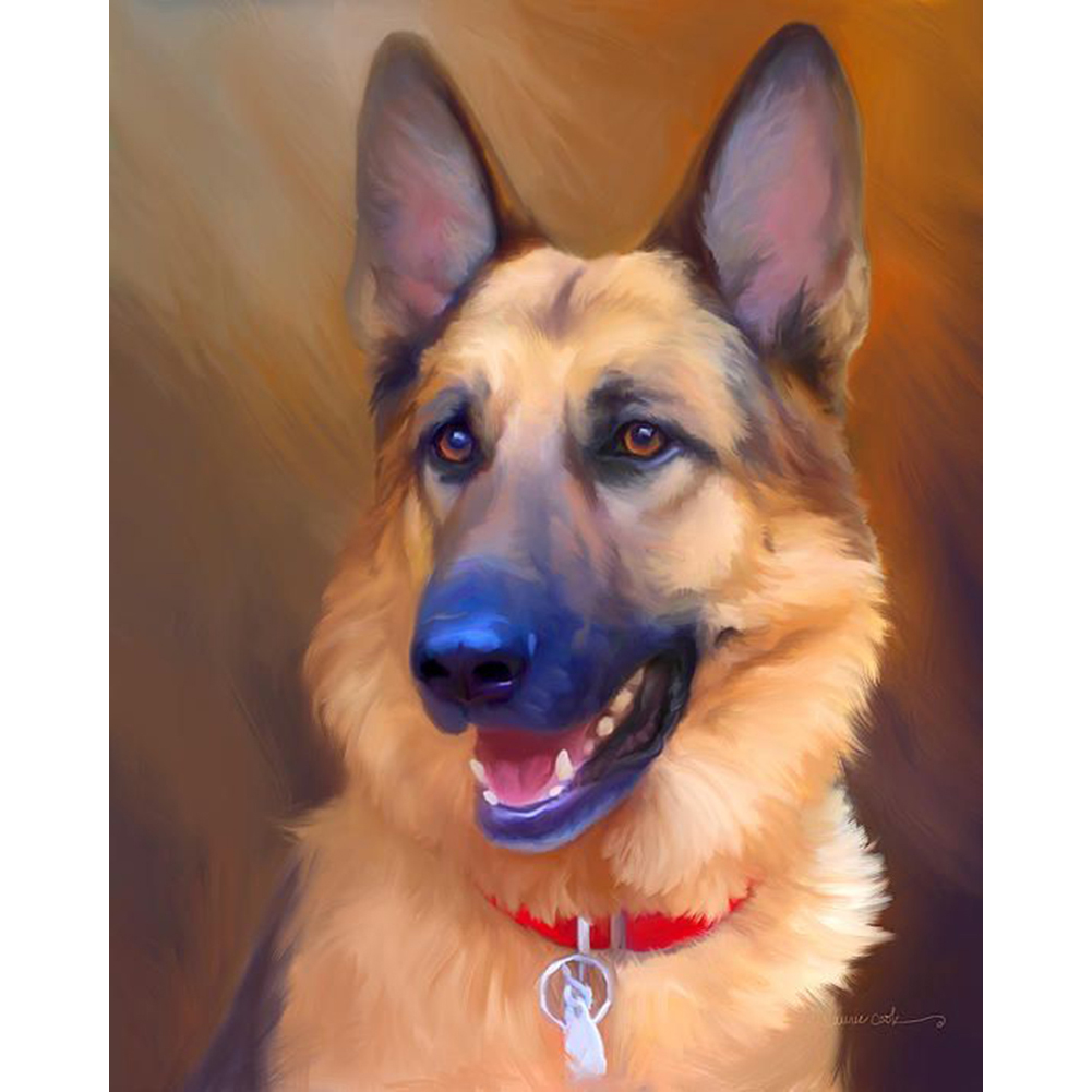 Detail German Shepherd Diamond Painting Nomer 50