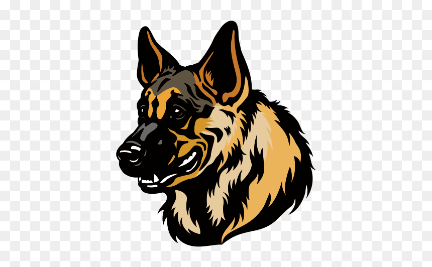 Detail German Shepherd Face Clipart Nomer 28