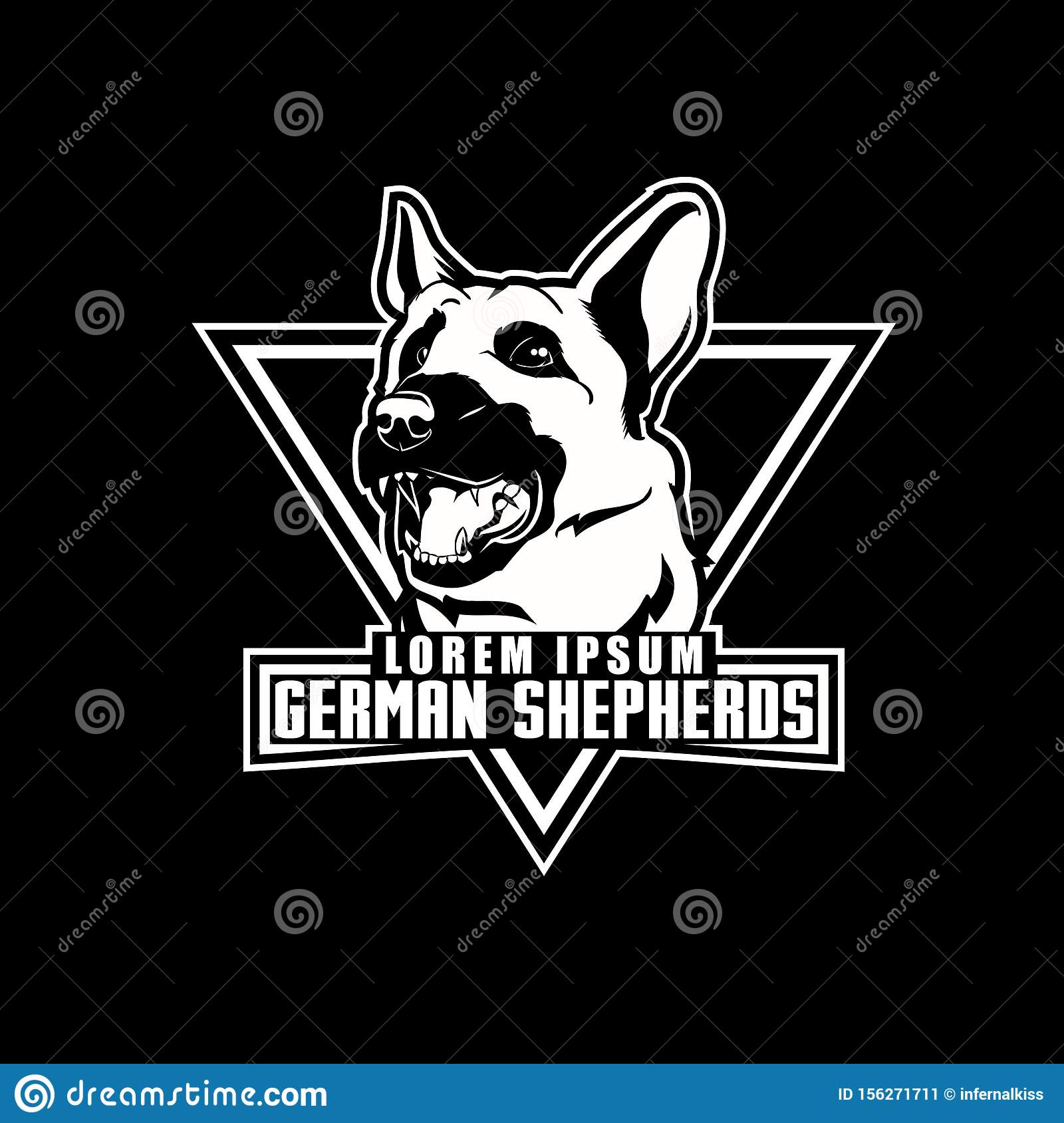 Detail German Shepherd Police Silhouette Nomer 14