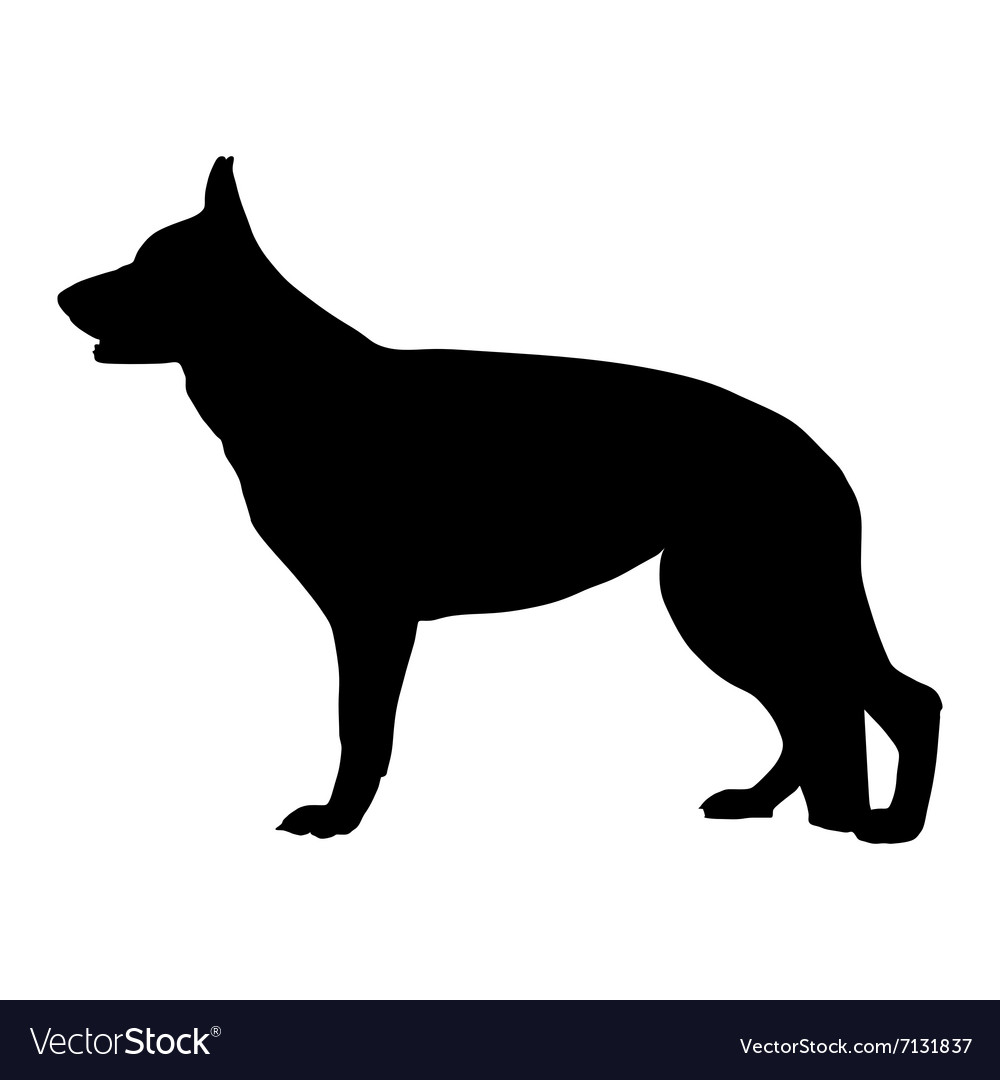 Detail German Shepherd Police Silhouette Nomer 16