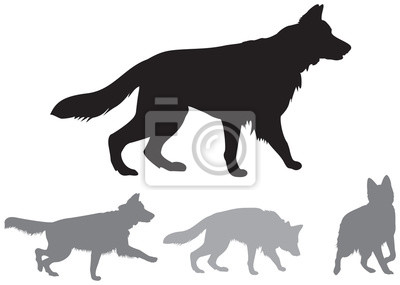 Detail German Shepherd Police Silhouette Nomer 26