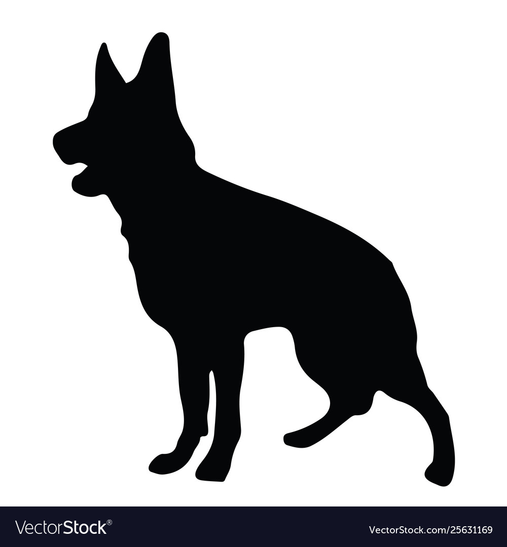 Detail German Shepherd Police Silhouette Nomer 47