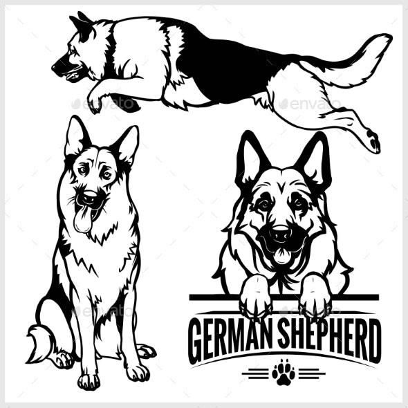 Detail German Shepherd Puppy Clipart Nomer 17