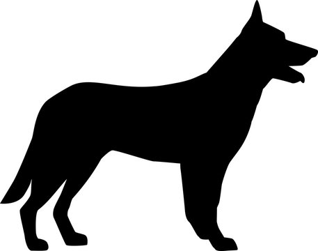 Detail German Shepherd Silhouette Png Nomer 27