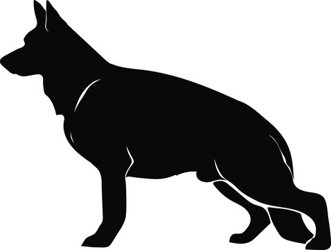 Detail German Shepherd Silhouette Png Nomer 37