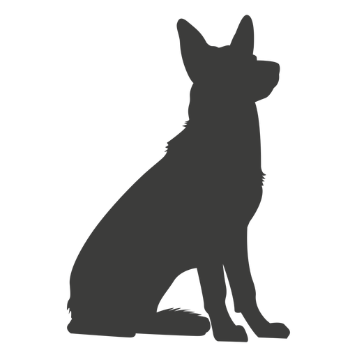 Detail German Shepherd Silhouette Sitting Nomer 12