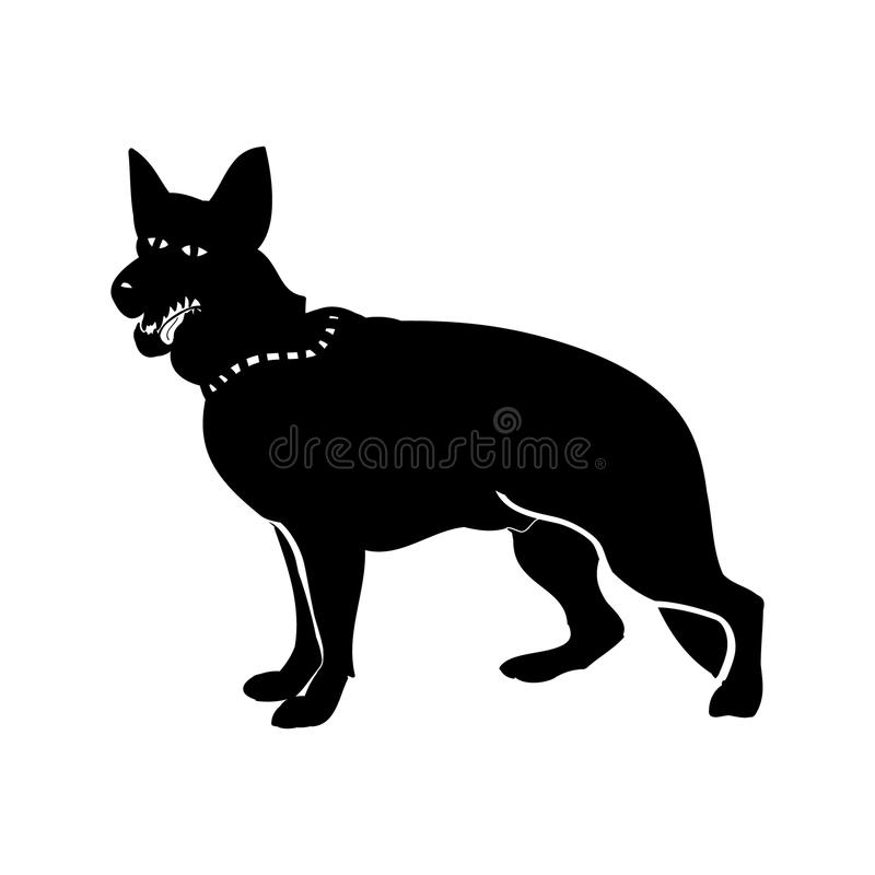 Detail German Shepherd Silhouette Sitting Nomer 37