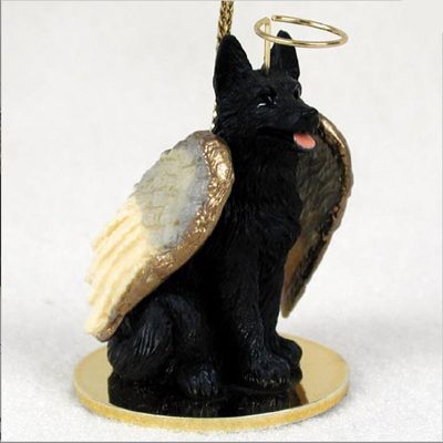 Detail German Shepherd Statue With Wings Nomer 17