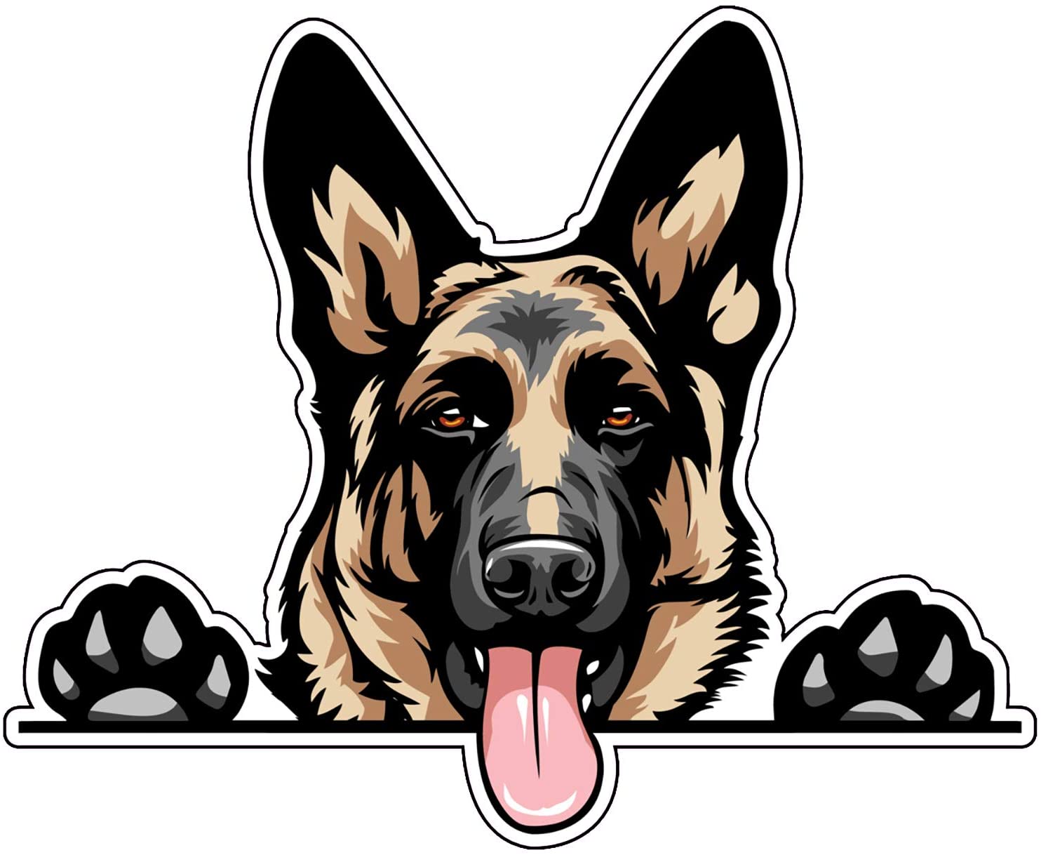 German Shepherd Stickers For Car Windows - KibrisPDR