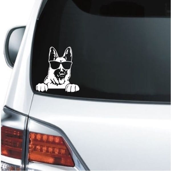 Detail German Shepherd Stickers For Car Windows Nomer 2