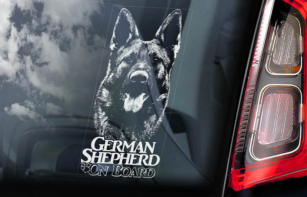 Detail German Shepherd Stickers For Car Windows Nomer 3