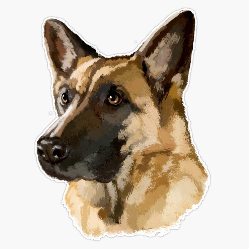 Detail German Shepherd Stickers For Car Windows Nomer 33