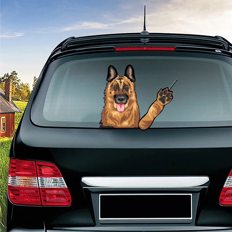 Detail German Shepherd Window Sticker Nomer 24