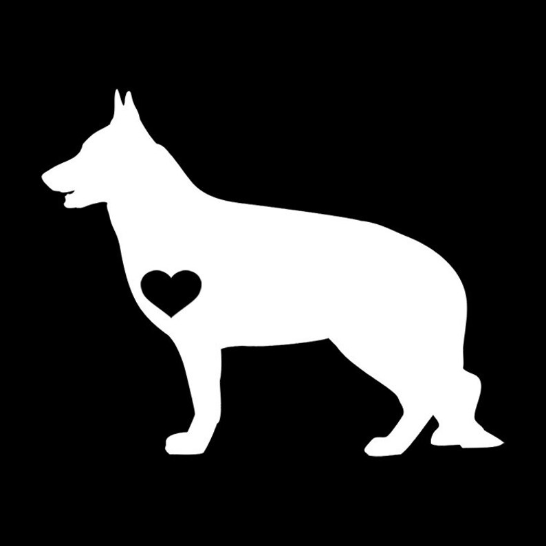 Detail German Shepherd Window Stickers Nomer 20