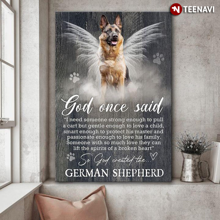 Detail German Shepherd With Angel Wings Nomer 54