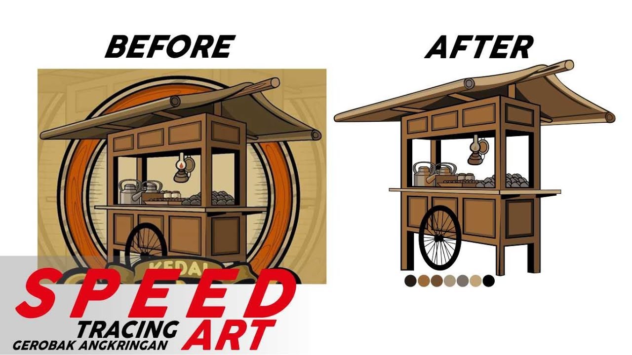 Detail Gerobak Angkringan Vector Nomer 13