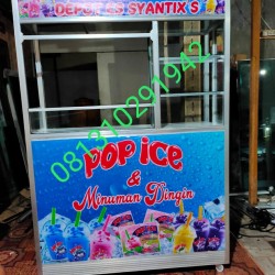 Detail Gerobak Pop Ice Dari Kayu Nomer 8