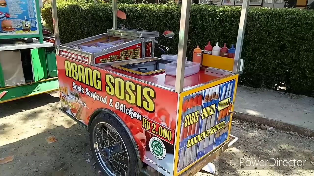 Gerobak Sosis Bakar Sederhana - KibrisPDR