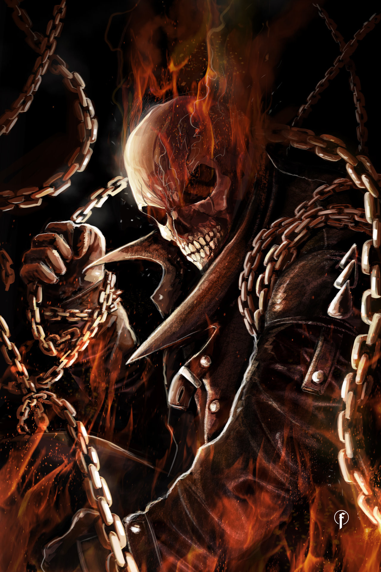 Detail Ghost Rider Hd Wallpaper Nomer 28