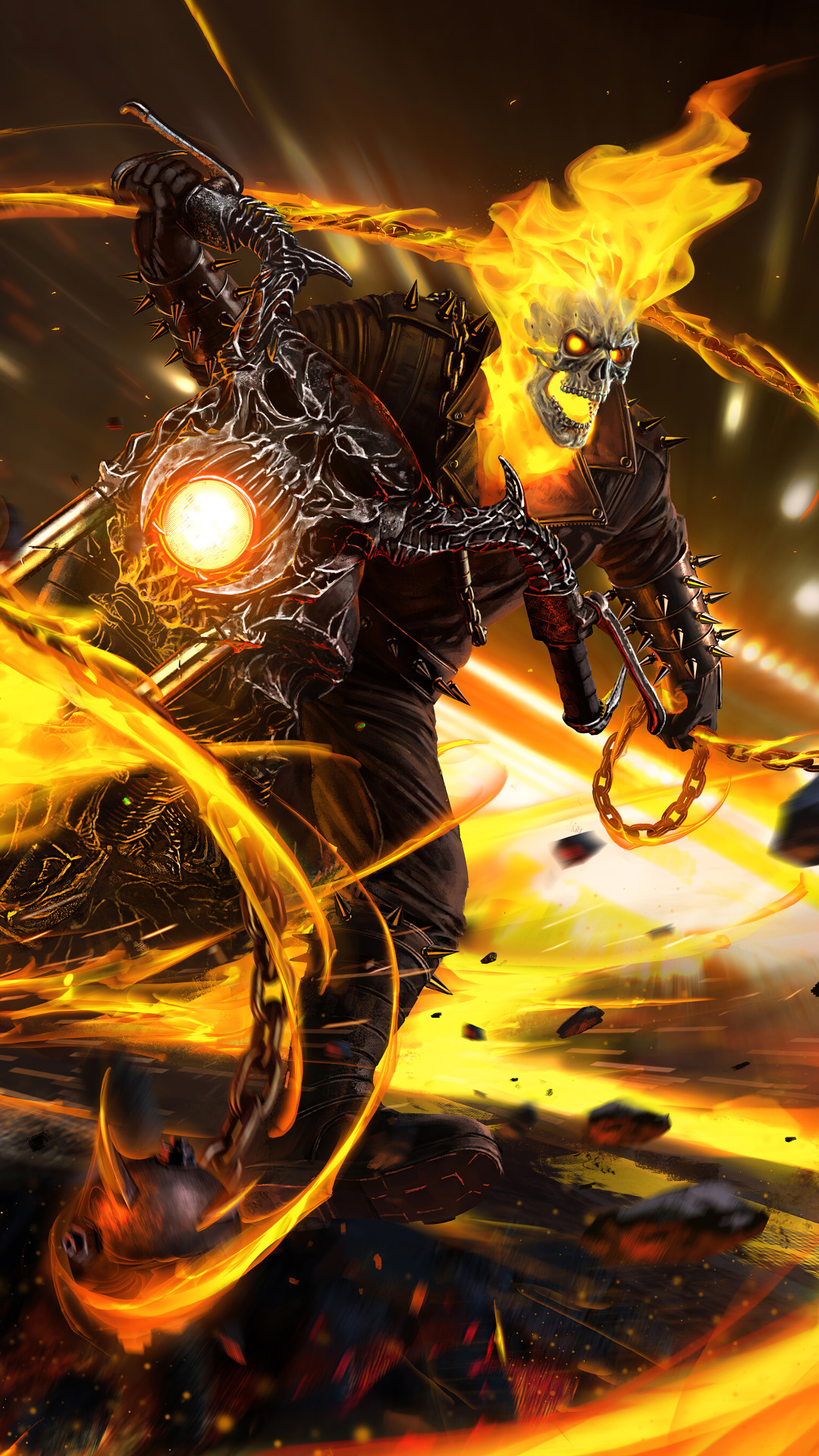 Detail Ghost Rider Hd Wallpaper Nomer 42