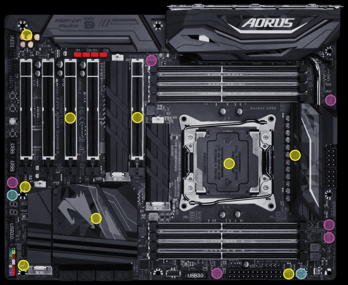 Detail Gigabyte Ga X299 Aorus Gaming 9 Lga 2066 X299 Ddr4 Nomer 9