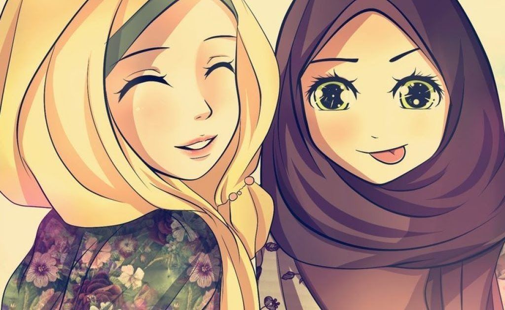 Animasi Persahabatan Muslimah Bergerak - KibrisPDR
