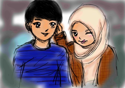 Detail Animasi Persahabatan Muslimah Bergerak Nomer 24