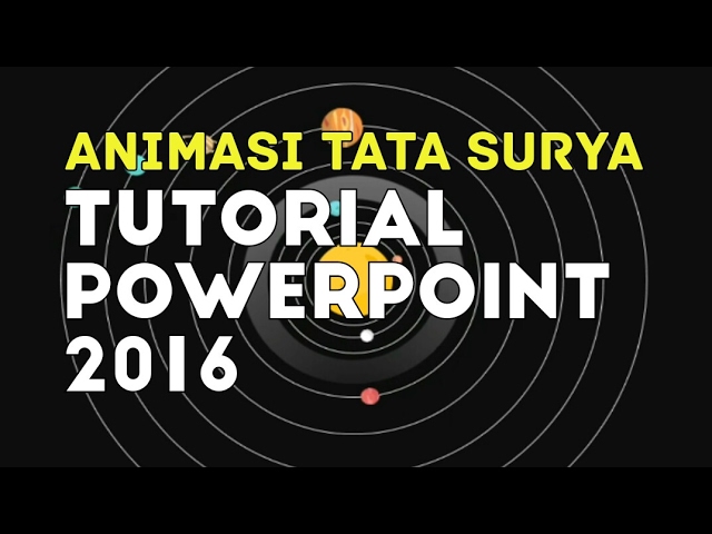 Animasi Tata Surya Bergerak Power Point - KibrisPDR