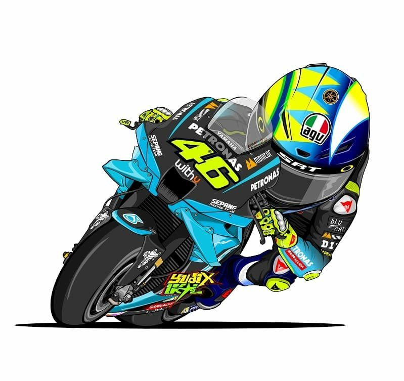 Detail Animasi Valentino Rossi Nomer 4