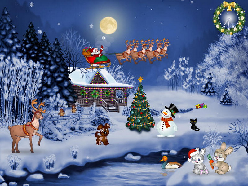 Detail Animated Christmas Wallpaper Nomer 38