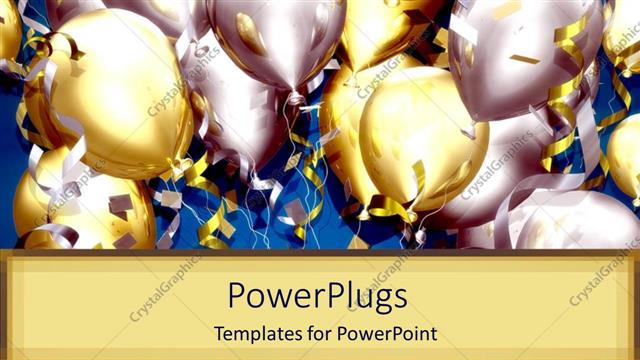 Detail Animated Confetti Powerpoint Template Nomer 42