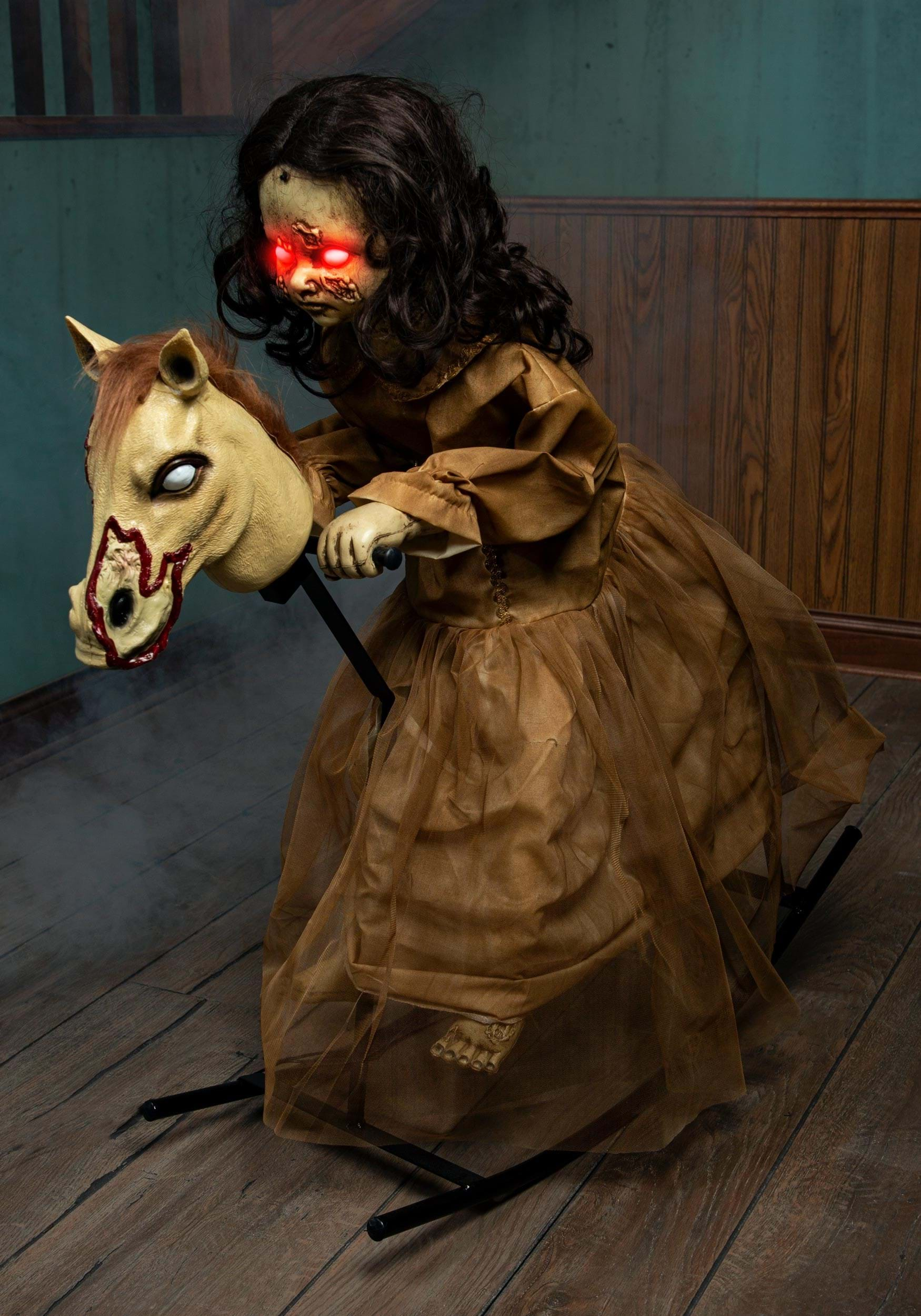 Detail Animated Demon Doll On Rocking Horse Nomer 11