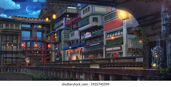 Detail Anime Background City Nomer 21