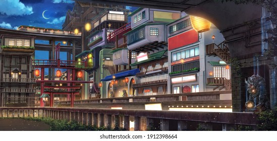 Detail Anime Background City Nomer 49