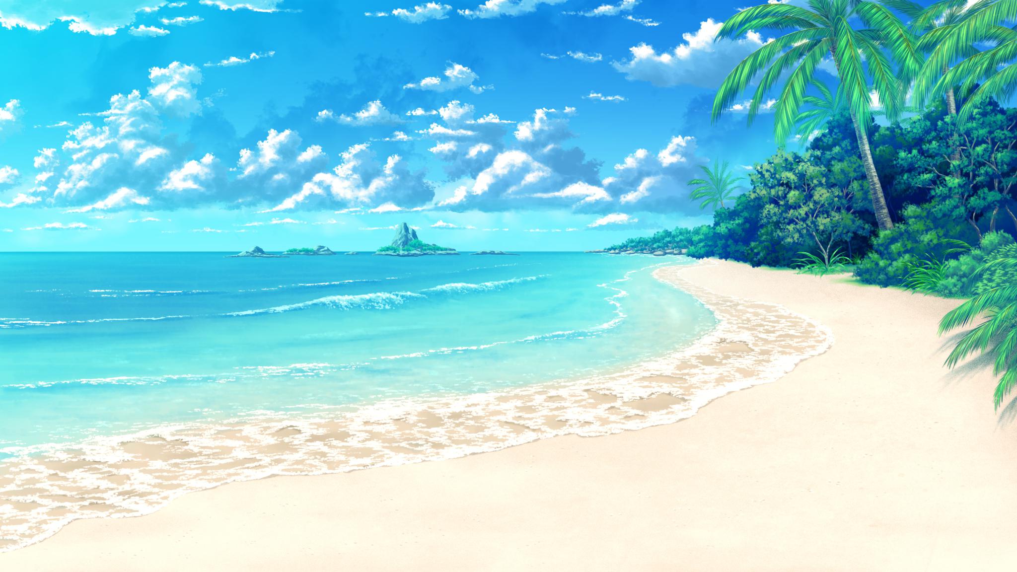 Anime Beach Wallpaper - KibrisPDR